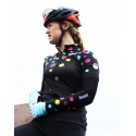  Davanti bikewear Cycling Jersey "Bubbles" Black + matching armwarmers -  End Of Life