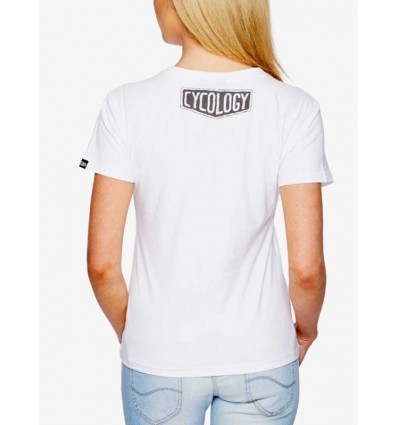Cycology Gear T-shirt "Pedal Clef" wit dames -  End Of Life