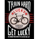  Cycology Gear T-shirt "Train Hard Get Lucky" Zwart dames -  Casuals