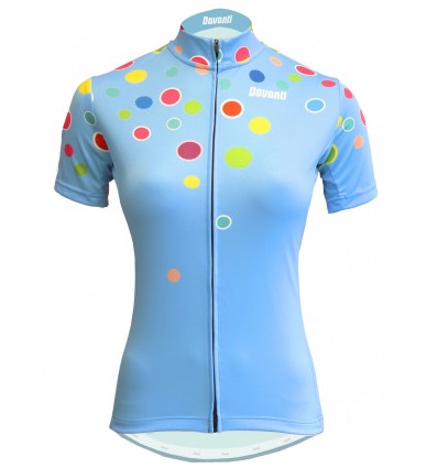  Davanti bikewear Trikot "Bubbles" Blue + Armlinge -  End Of Life
