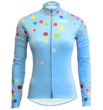  Davanti bikewear Trikot "Bubbles" Blue + Armlinge -  End Of Life