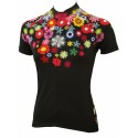  Davanti bikewear Cycling Jersey "Flower Power" Black -  End Of Life