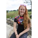  Davanti bikewear Cycling Jersey "Flower Power" Black -  End Of Life