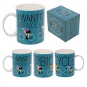  Kaffee mug I want to ride my Bicycle -  End Of Life