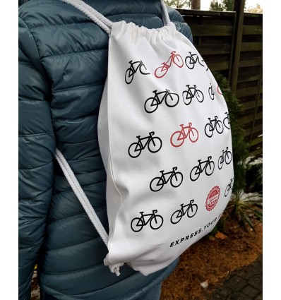 Rugzak "Express your Ride" White -  Cadeaus voor fietsers