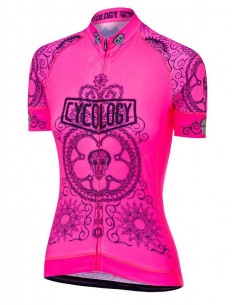  Cycology Dames Fietsshirt "Day of the Living" Pink -  Fietsshirts