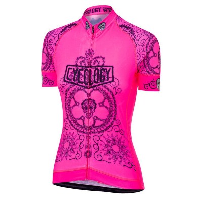  Cycology Dames Fietsshirt "Day of the Living" Pink -  Fietsshirts