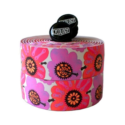  Cycology Lenkerband "Pedal Flower" Pink -  kado für Fahrradfahrer