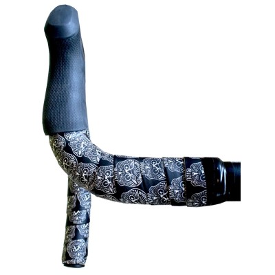  Cycology Lenkerband "Skull" Black -  kado für Fahrradfahrer