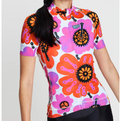  Cycology Gear Dames Fietsshirt "Pedal Flower" -  Fietsshirts