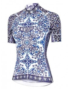  Cycology Dames Fietsshirt "Majolica" -  Fietsshirts