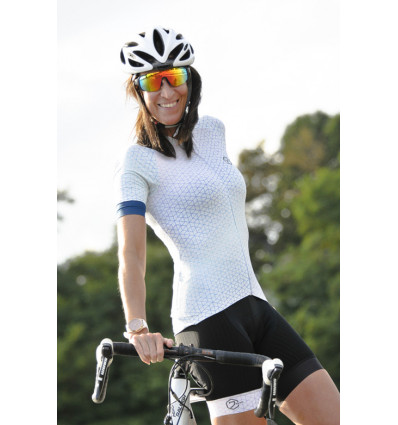 8ight and Counting Womens Cycling Jersey "7even" White -  Cycling Jereys