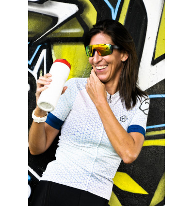 8ight and Counting Womens Cycling Jersey "7even" White -  Cycling Jereys