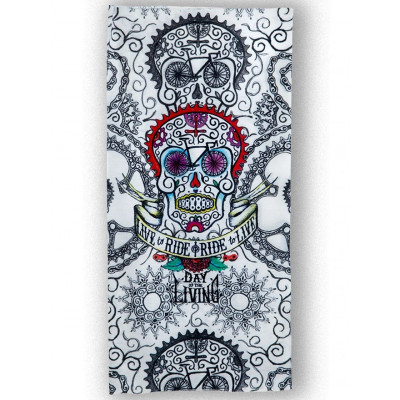  Cycology neck sleeve  "Day Of The Living" White -  End Of Life
