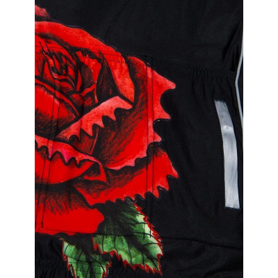  Cycology Dames Fietsshirt Lange Mouw "Black Rose" -  End Of Life