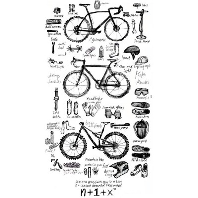  Cycology Gear T-shirt "Bike Maths" -  End Of Life