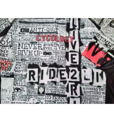 Cycology Heren Fietsshirt "Live to Ride" -  Heren Cycology
