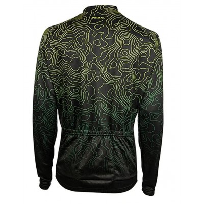  Primal Womens Long Sleeve Cycling Jersey "Augusta Green" -  Cycling Jereys