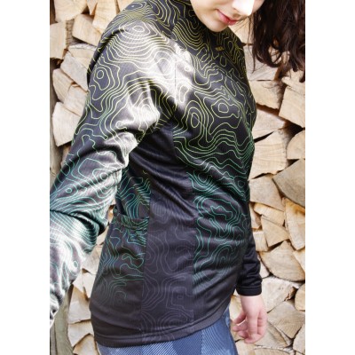  Primal Langarm Damen Radtrikot "Augusta Green" -  Damen Radtrikots