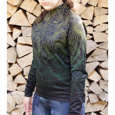  Primal Langarm Damen Radtrikot "Augusta Green" -  Damen Radtrikots