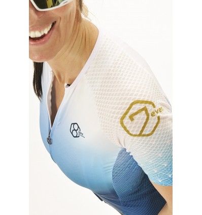 8ight and Counting Womens Cycling Jersey "7even Heaven" Blue -  Cycling Jereys