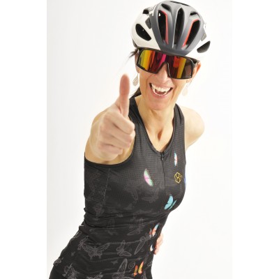  8ight and Counting Sleevless Cycling Jersey "6ix Wings" -  Cycling Jereys