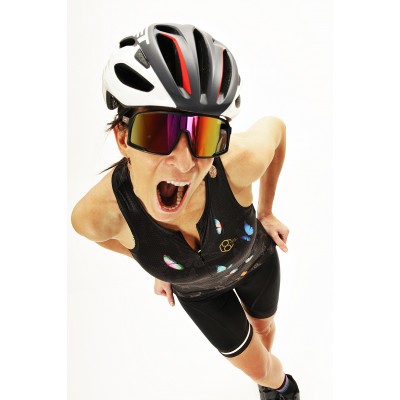  8ight and Counting Sleevless Cycling Jersey "6ix Wings" -  Cycling Jereys