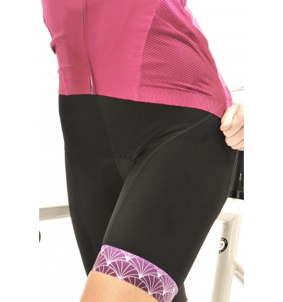 8ight and Counting Dames Bibshort "7even Heaven" Pink -  Fietsbroeken
