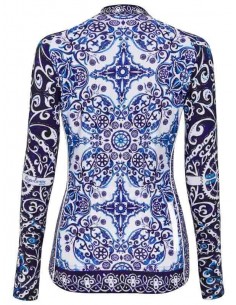  Cycology Damen Langarm Radtrikot "Majolica" -  Winter Radbekleidung 2