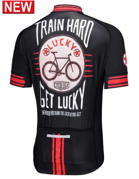  Cycology Herren Radtrikot "Train Hard Get Lucky" -  Cycology Herren Radbekleidung