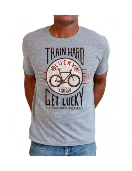  Cycology Herren T-shirt "Train Hard Get Lucky" Grey -  Casual