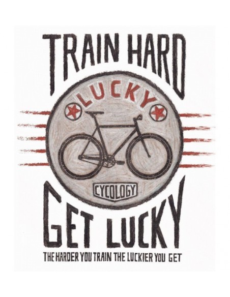  Cycology Herren T-shirt "Train Hard Get Lucky" Grey -  Casual