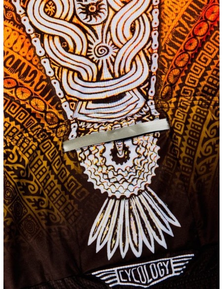 Cycology Heren Fietsshirt "Aztec" Orange -  Heren Cycology