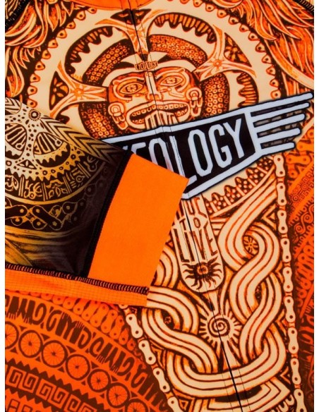  Cycology men's cycling Jersey "Aztec" Orange -  Cycology Men's cycling apparel