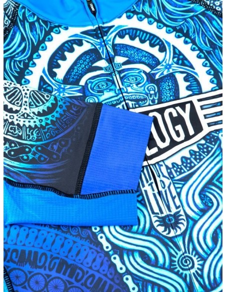  Cycology Heren Fietsshirt "Aztec" Blue -  Heren Cycology