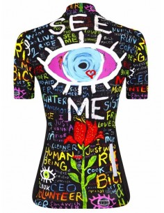 Cycology Gear Dames Fietsshirt "See Me" Black -  Fietsshirts 2