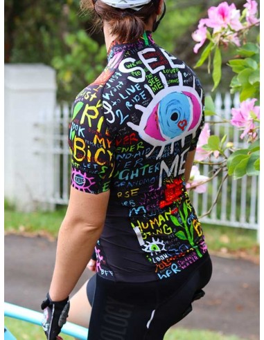 Cycology Gear Dames Fietsshirt "See Me" Black -  Fietsshirts