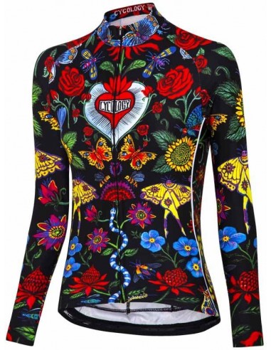  Cycology Damen Langarm Radtrikot "River Road" -  Winter Radbekleidung