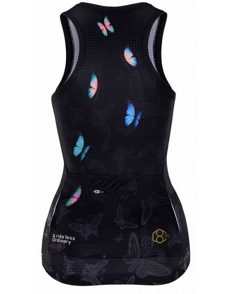  8ight and Counting Sleevless Cycling Jersey "6ix Wings" -  Cycling Jereys