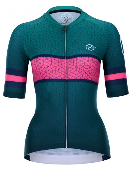  8ight and Counting Damen Trikot "7even" Green -  Damen Radtrikots