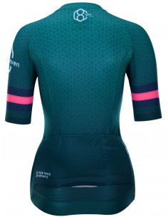  8ight and Counting Damen Trikot "7even" Green -  Damen Radtrikots 2