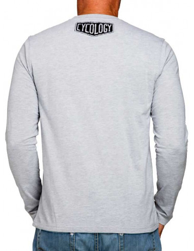  Cycology Herren Long Sleeve shirt "Road Trip MTB" Grey -  Casual