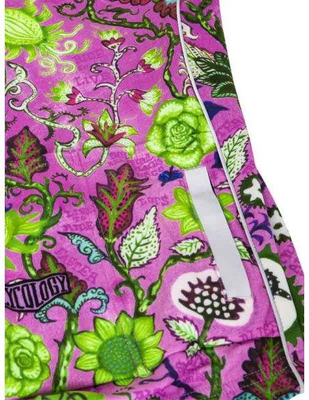  Cycology Dames Fietsshirt Lange Mouw "Secret Garden" Pink -  Winter fietskleding