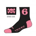  Twin Six Sock Skulls Pink -  End Of Life