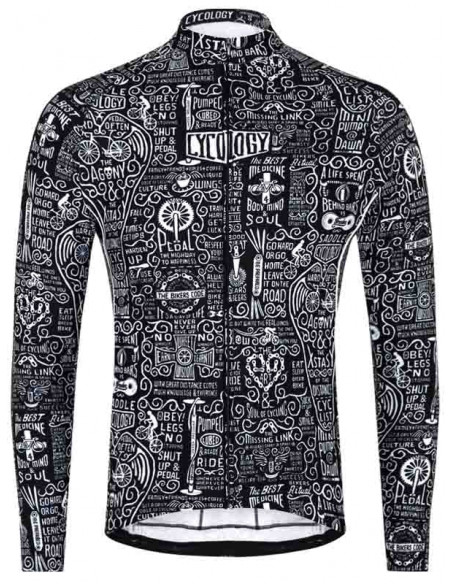  Cycology Lange Mouw Fietsshirt  "Wisdom" -  Heren Cycology