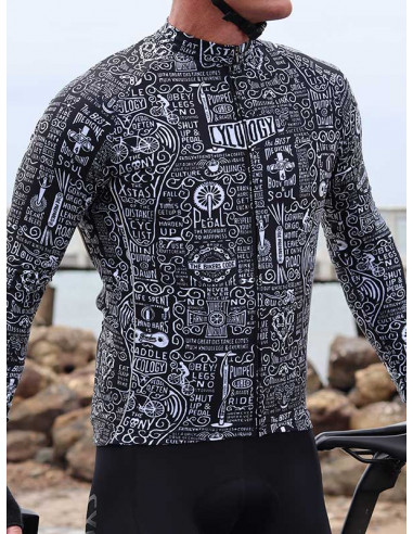 Cycology Herren Langarm Radtrikot "Wisdom" -  Cycology Herren Radbekleidung