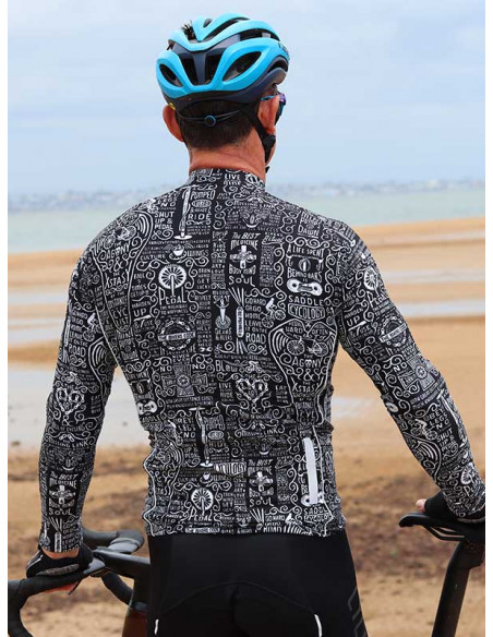  Cycology Lange Mouw Fietsshirt  "Wisdom" -  Heren Cycology