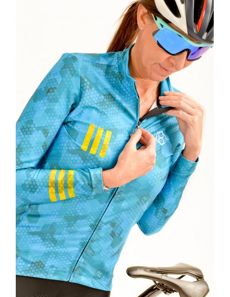  8ight and Counting dames fietsshirt "HexLongSleeve" -  Fietsshirts