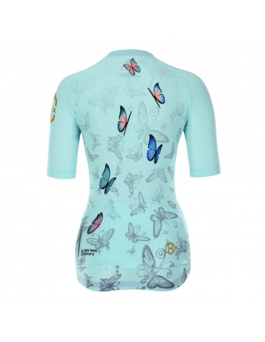 8ight and Counting Damen Trikot "Butterflies" Mint -  Damen Radtrikots