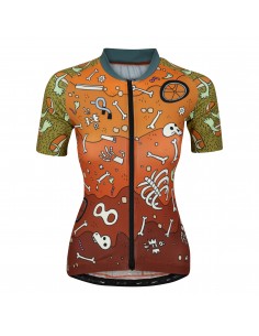 AM Cycling dames Fietsshirt "Skeleton" -  Fietsshirts
